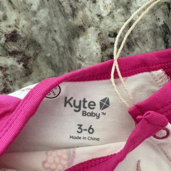 Kyte Baby Shortalls - Baby Girl Seashell Print Shortalls – Size 3-6M | NWT 🐚✨ - Picture 5 of 6